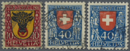 1918-44 Pro Juventute: Kleine Sammlung Der Ausgaben Ab 1918 In Kompletten, Gestempelten Sätzen, Dazu Wenige... - Autres & Non Classés