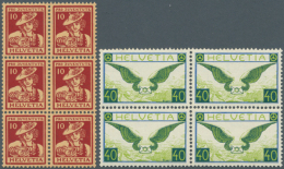1908/1963 Ca.: Sehr Umfangreicher Bestand Mit Weit über Tausend Viererblocks Und Einzelmarken In Hunderten Von... - Autres & Non Classés