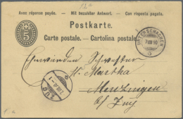 1873/1930 (ca.), Schöner Posten Mit Fast 500 Briefen, Karten Und Ganzsachen, Mit Verwendungsformen, Frühe... - Autres & Non Classés