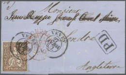 1862-1881 SITZENDE HELVETIA: Gruppe Mit 20 Briefen, Meist Ins Ausland (Deutschland, Frankreich,... - Autres & Non Classés