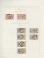 1874/1920 (ca.), Specialised Collection Of Several Hundred Stamps, Neatly Arranged On "Frank Godden" Album Pages,... - Dienstzegels