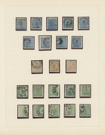 1855/1872, Collection Of 95 Stamps On Album Pages, Showing Some Specialisation Incl. Colours/shades And Good... - Autres & Non Classés
