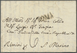 1810/1824 21 Briefe Aus Rom An Luigi Dr. Grazza, Richter In San Marino (D) - Autres & Non Classés