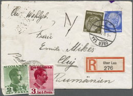 1930/1944, Lot Of 30 Covers/cards Incl. Censored, Airmail, Registered And Express Mail, Ms. Correction Of Postmark... - Other & Unclassified