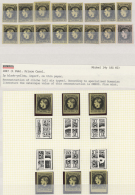 1866/1867, Specialised Collection Of Apprx. 180 Stamps Of The 2 Pa., 5 Pa. And 20 Pa. King Carol Issue Thick And... - Other & Unclassified