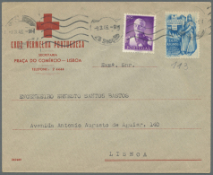 1941-45, 25 Covers With Red Cross Imprints And Additional Frankings From Bastos Corrospondance, Most Very... - Autres & Non Classés