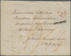 1858/1938, Lot Of Four Better Entires (single Lots), Incl. Two Stampless Covers With Several Markings, 1928 Airmail... - Andere & Zonder Classificatie
