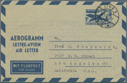 1952/1994 (ca.), Bestand Von Ca. 300 Gebrauchten Und Ungebrauchten Aerogrammen Mit Etlichen Besseren Ausgaben... - Other & Unclassified