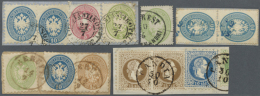 1863/1875 (ca.), Nettes Und Vielseitiges Lot Ab Vorläufern, Oft Geprüft Goller BPP (u.a. Fünf... - Levant Autrichien