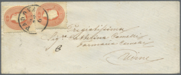 1854/1864 (ca.), 6 Frankierte Briefe, 1 Vorphila-Brief, 1 Levante-Schiffsbrief Aus Constantinopel Mit... - Autres & Non Classés