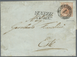 1850/1861 (ca.), Ausgesuchtes Lot, Dabei Patriotische Frankatur, Stummer Stempel "V" Auf Brief, 3er-Streifen,... - Autres & Non Classés