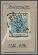 1850/1920 (ca.), Saubere Sammlungspartie Von 46 Marken Mit Abarten Und Besonderheiten, Dabei Farbige Entwertungen,... - Autres & Non Classés