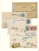 1846/1983, Vielseitige Sammlung Von Ca. 330 Briefen Und Karten, Sauber In Drei Alben Auf Blättern Aufgezogen,... - Autres & Non Classés