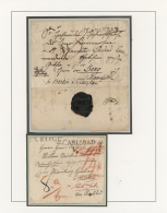 1791/1930 (ca.), POSTGESCHICHTLICHE SPEZIALSAMMLUNG "KARLSBAD" Im Safe-Album Mit Selbstgefertigten Seiten. Die... - Autres & Non Classés