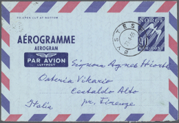 1948/1985 (ca.), AEROGRAMMES: Accumulation With About 600 Unused Or Commercially Used/CTO Aerogrammes With Some... - Entiers Postaux