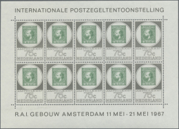 1967, AMPHILEX-Kleinbögen In 15 Kompletten Postfrischen Garnituren, Mi. 880/82 KB, € 1.800,-- (D) - Autres & Non Classés