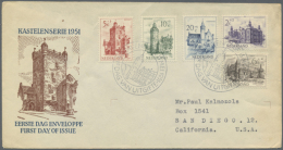 1949/1955, Lot Von Ca. 18 FDC/Briefen Mit Nur Besseren Ausgaben, Davon 8 Ex. Von BELGIEN (D) - Autres & Non Classés