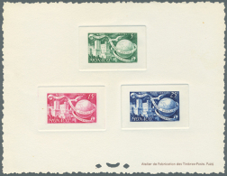 1949, 75th Anniversary Of UPU (Michel Nos. 401/07), Group Of 21 Epreuve De Luxe/en Noir/collective/bloc Speciaux.... - Other & Unclassified