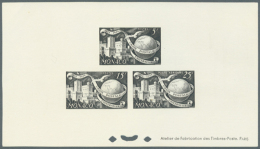 1949, 75th Anniversary Of UPU (Michel Nos. 401/07), Group Of 19 Epreuve De Luxe/en Noir/collective/bloc Speciaux.... - Other & Unclassified