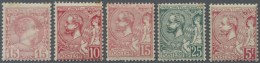 1885/1901, Definitives "Charles III" And "Albert I", Mint Assortment Of 21 Stamps , Slightly Varied Condition,... - Andere & Zonder Classificatie