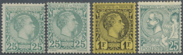 1885/1920, Sauberes Lot Von 16 Werten, Dabei MiNr. 6 (2), MiNr. 9 Postfrisch (Maury 2.900,- €), 16... - Autres & Non Classés