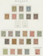 1885/1922, Ungebrauchte/postfrische Sammlung Auf Vordrucken, Dabei 1 C. Bis 75 C. Freimarken 1885, 1 C. Bis 5 Fr.... - Andere & Zonder Classificatie