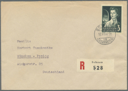 1947/1960, Nette Partie Von 23 Ausgesuchten Briefen/Karten Mit Nur Besseren Frankaturen, Dabei U.a. 10 Fr. Luzius... - Other & Unclassified