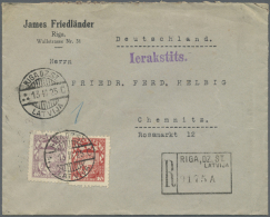 1925/1997, Nice Lot With Over 120 Letters And Postal Stationaries, Mostly Modern Material But Also Some Old Letters... - Latvia