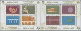 2005/2006, "EUROPA Issues 50 Anniversary", Set Of 8v Series And 2 Blocks, Mint, NH, Lot Of 1000 Sets, Face Value... - Other & Unclassified