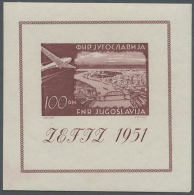 1951, ZEFIZ Stamp Exhibition, Souvenir Sheet, 19 U/m Copies. Michel No. Bl. 5 - 4.180,- €. (D) - Other & Unclassified