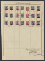 1909, 10 Pa To 20 Pia With Imprint „Constantinople”, Three Complete Sets Of 7 Values (the 40 L Was... - Emissions Générales