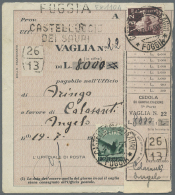 1880/1952 15 Money Orders (vaglia) - Some As Stationary, Some Franked With Some Nice Single Frankings. (D) - Non Classés