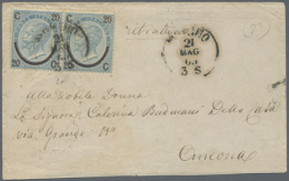 1865/1922: Group Of Eight Covers Including Three Letters Franked With Singles/one With Pair Of 1865 20c. On 15c.... - Unclassified