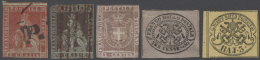 1851-65, 6 Classic Stamps With Minor Faults, Some Closed Margins, Tuscany 9 Cr. Thin On Top Left, Most Fresh And... - Unclassified