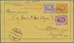 1808/1920, Italian Area, Lot Of Seven Better Entires (single Lots), Comprising San Marino Uprated Letter Card,... - Non Classés