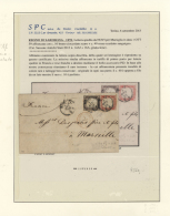 1855/1863: Highly Specialicied Collection "Sardinia Forth Issue" Collected By Colours/printings In 3 Lindner... - Sardinië