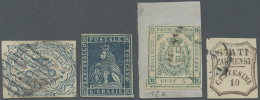 1852/1859, Lot Of 24 Stamps, Varied Condition, Comprising E.g. Papal State 1852 50baj. Blue, Tuscany 1853/1855 6cr.... - Kerkelijke Staten