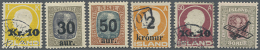 1921/1929 (ca.), Zwei Albenblätter Mit Meist Überdruckmarken Dabei Auch Einige Bessere Werte, Sauber... - Andere & Zonder Classificatie