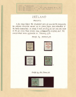 1922 Ff, Wonderful Collection Of Irish Proofs In A Large Stockbook And Three Album Sheets, Incl. Six Forrunners,... - Autres & Non Classés