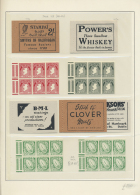 1946, 2 Sh. Black On Buff Cover, "exploded" Booklet Comprising All Items (4 Panes, 2 Covers And 3 Advertising... - Other & Unclassified