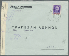 1917/1943 Kleiner Posten Mit 20 Briefen Mit Einigen Besonderheiten Wie Einem Brief Aus Zante Mit Ital. Zensur Nach... - Ionische Eilanden