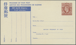 1941/1945 (ca.), POW MAIL: Accumulation With 67 POW Airmail Lettersheets And Postcards Incl. Different Types And... - Andere & Zonder Classificatie