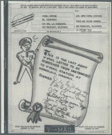 1942/1945 (ca.), AIRGRAPHS: Unusual Accumulation With 18 Unused Formular Items Incl. Christmas Greeting Forms Some... - Dienstzegels