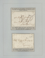 1797/1849, JERSEY, Petty Collection Of Nine Stampless Covers With Nearly All Expensive Marks, E.g. 1797 "concave... - Jersey