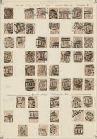 1872, 6d. Chestnut/buff, Wm Spray Of Rose (SG 122/23), Specialised Assortment Of 68 Stamps. (D) - Autres & Non Classés