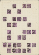 1869/1870, 6d. Violet/mauve, Wm Spray Of Rose (SG 108/09), Specialised Assortment Of 222 Stamps. (D) - Autres & Non Classés