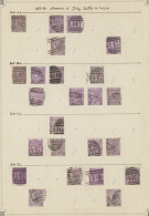 1867/1868, 6d. Lilac/purple, Wm Spray Of Rose (SG 104/107 Ex), Specialised Assortment Of 116 Stamps. (D) - Autres & Non Classés