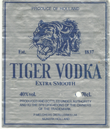 Netherlands, Tiger Vodka. - Alcoholes Y Licores