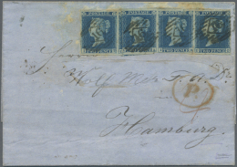 1800 (from Ca.), Very Nice Lot With Letters, Starting From The Prephilately, Very Good Part Of The Early QV Issues... - Autres & Non Classés