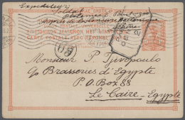 1920/1945 (ca.), Lot With Over 60 Letters And Postal Stationaries, Many To Egypt With Different Censors, Please... - Andere & Zonder Classificatie